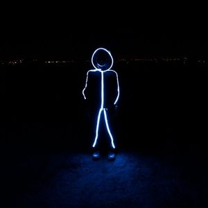 Glowy Zoey LED Stickman size kids XL